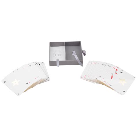 Christian Dior Poker Playing Cards White New Addition  .